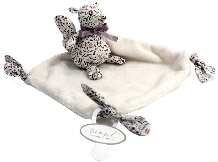 tobi the squirrel baby comforter pacifinder white purple liberty 